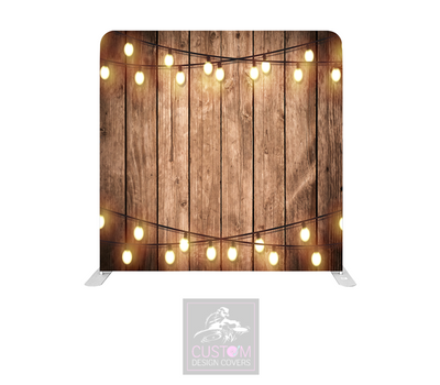 Rustic Lights Lycra Pillowcase Backdrop Cover