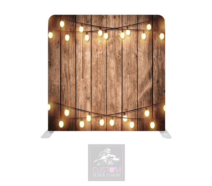Rustic Lights Lycra Pillowcase Backdrop Cover (DOUBLE SIDED)