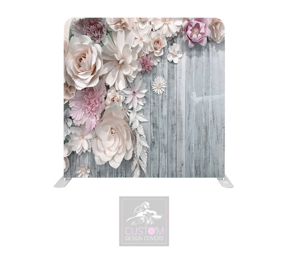 Paper Flower Effect Lycra Pillowcase Backdrop Cover