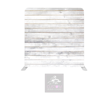 White Rustic Lycra Pillowcase Backdrop Cover