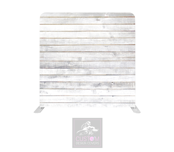 White Rustic Lycra Pillowcase Backdrop Cover