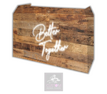 Rustic Better Together Lycra DJ Booth Cover