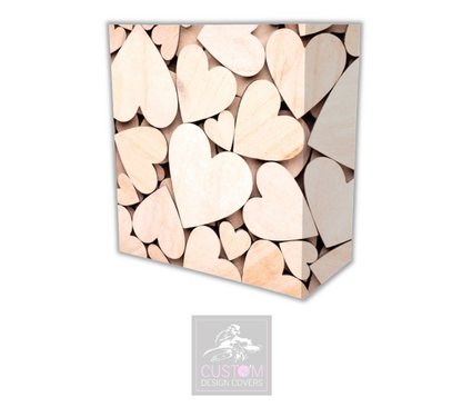 Rustic Hearts Lycra DJ Booth Cover 