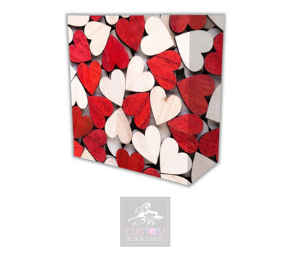 Rustic Hearts Lycra DJ Covers 