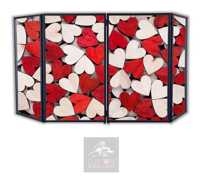 RUSTIC HEARTS DJ LYCRA FACADE PANELS 