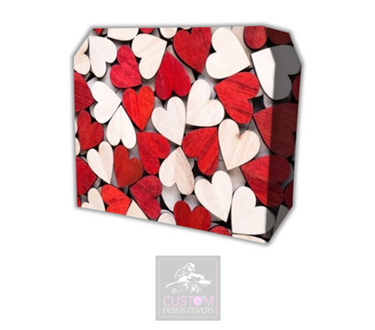 Rustic Hearts Lycra DJ Booth Cover