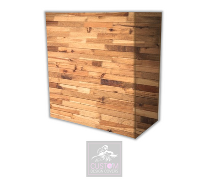 Oak Rustic Lycra DJ Booth Cover
