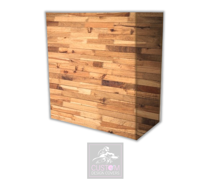 Oak Rustic Lycra DJ Booth Cover