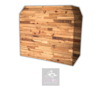 Oak Rustic Lycra DJ Booth Covers 