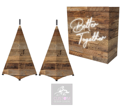 Rustic Better Together After Lycra DJ Booth Cover (PACKAGE BUNDLES) - TRUSS 