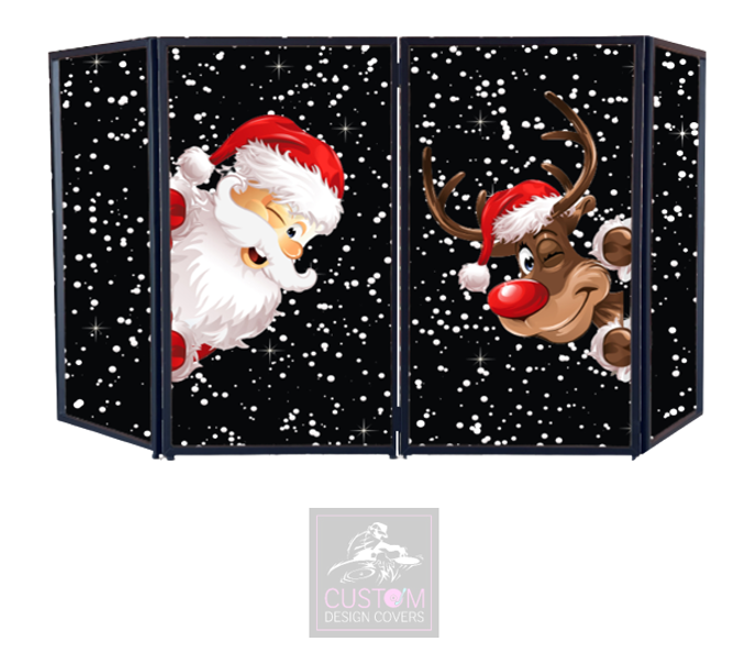 SANTA & REINDEER DJ LYCRA FACADE PANELS