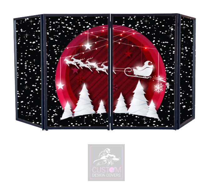 SANTA SNOW GLOBE DJ LYCRA FACADE PANELS