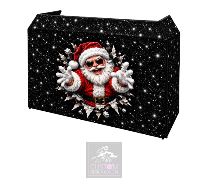 Santa Lycra DJ Booth Cover