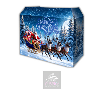 Santa's Sleigh Lycra DJ Booth Cover
