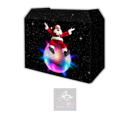 Christmas Disco Lycra DJ Booth Cover