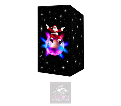 Christmas Disco Lycra DJ Booth Cover