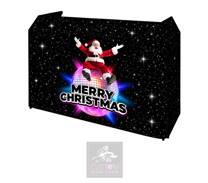 Merry Christmas Lycra DJ Booth Cover
