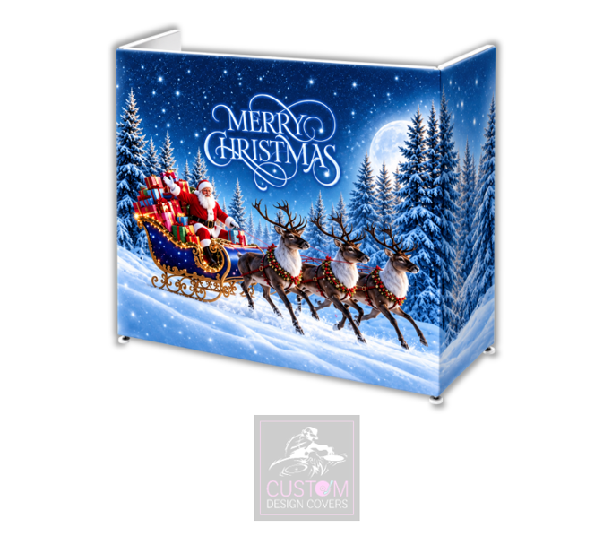 Santa's Sleigh Lycra DJ Booth Cover