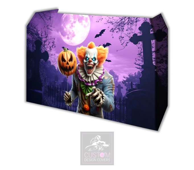 Halloween Clown Lycra DJ Booth Cover
