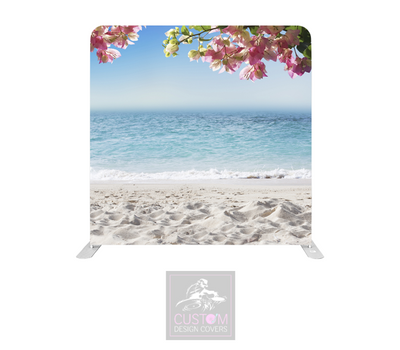 Beach Lycra Pillowcase Backdrop Cover