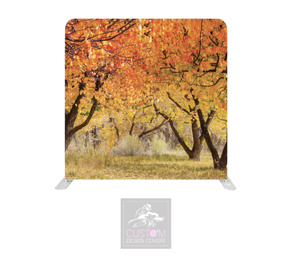 Autumn Trees Lycra Pillowcase Backdrop Cover (DOUBLE SIDED)