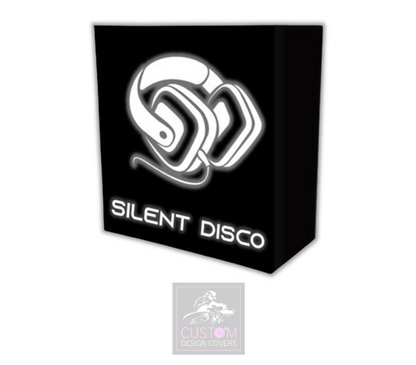 Silent Disco *BLACK* Lycra DJ Booth Cover