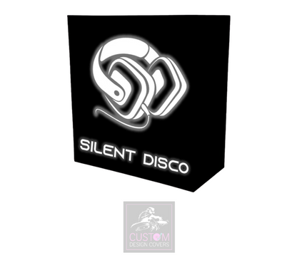 Silent Disco *Black* Lycra DJ Booth Cover 