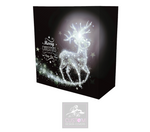 Christmas Reindeer *Silver* Lycra DJ Booth Cover 