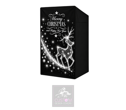 Christmas Reindeer *GREY* Lycra DJ Booth Cover