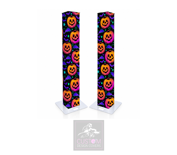 Halloween Smiling Pumpkins  Lycra DJ Booth Cover (PACKAGE BUNDLE)