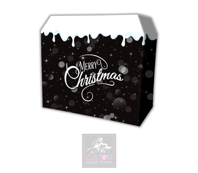 Merry Christmas Lycra DJ Booth Cover 