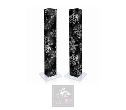 Christmas Snowflake Lycra DJ Booth Cover (PACKAGE BUNDLE)