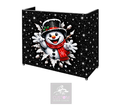 Snowman Lycra DJ Booth Cover