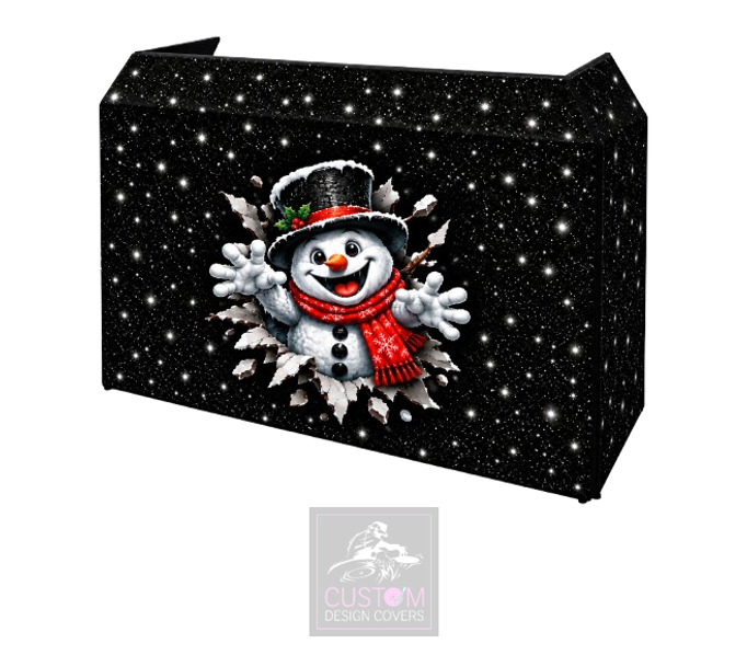 Snowman Lycra DJ Booth Cover