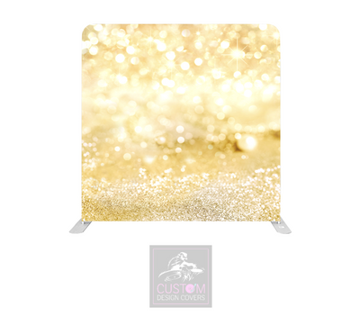 Golden Glitter Dust Lycra Pillowcase Backdrop Cover