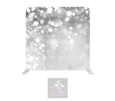 Grey Sparkle Lycra Pillowcase Backdrop Cover