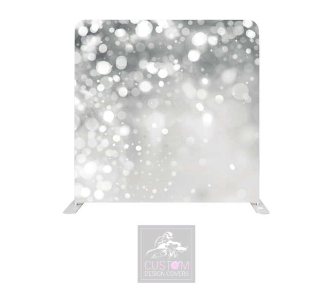 Grey Sparkle Pillowcase Backdrop Cover (DOUBLE SIDED)