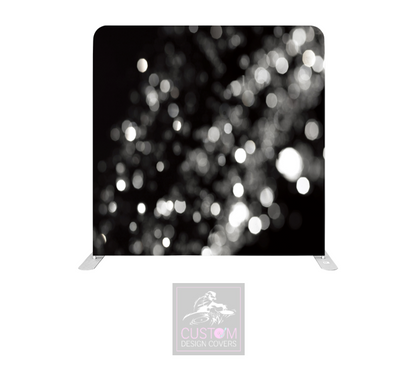 Black Sparkle Lycra Pillowcase Backdrop Cover