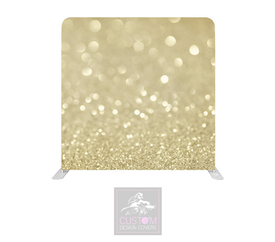 Gold Bokeh Lycra Pillowcase Backdrop Cover