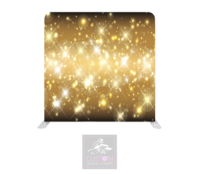 Golden Sparkle Lycra Pillowcase Backdrop Cover