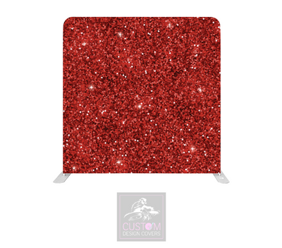 Red Sparkle Lycra Pillowcase Backdrop Cover