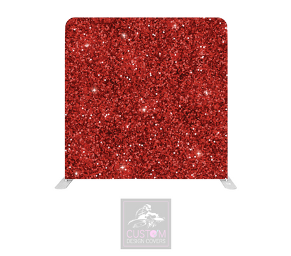 Red Sparkle Lycra Pillowcase Backdrop Cover (DOUBLE SIDED) 