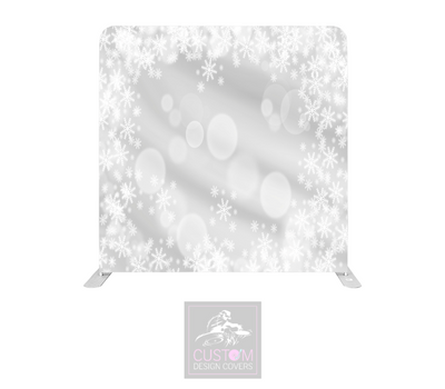 Snowflake Bokeh Lycra Pillowcase Backdrop Cover (DOUBLE SIDED)