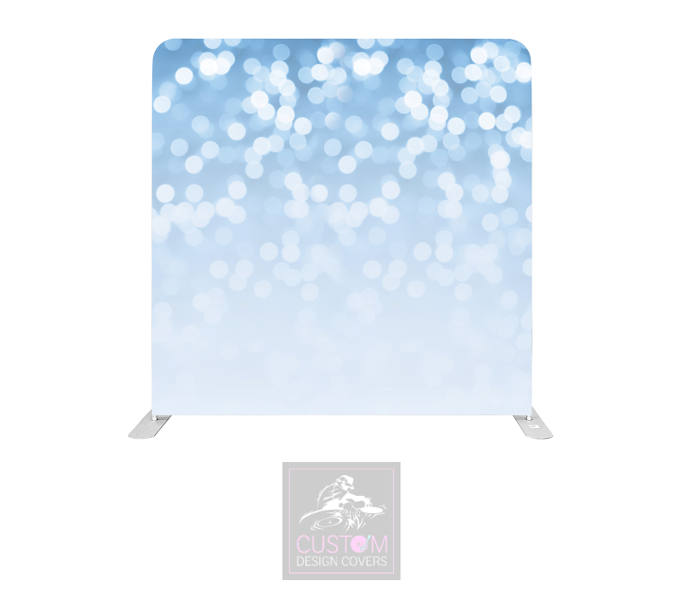 Blue Bokeh Lycra Pillowcase Backdrop Cover (DOUBLE SIDED)