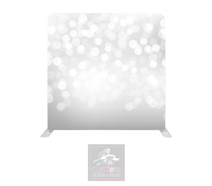 Grey Bokeh Lycra Pillowcase Backdrop Cover (DOUBLE SIDED)