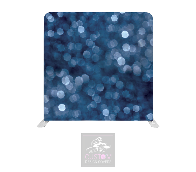 Blue Bokeh Lycra Pillowcase Backdrop Cover (DOUBLE SIDED)