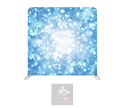 Blue Bokeh Lycra Pillowcase Backdrop Cover (DOUBLE SIDED)
