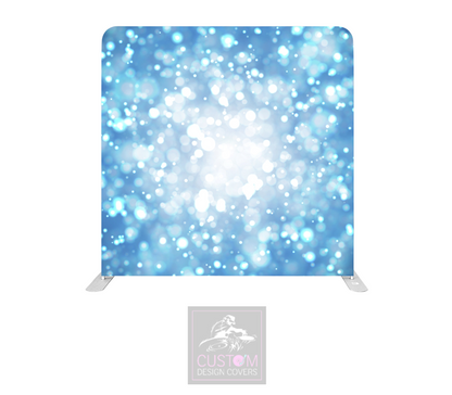 Blue Bokeh Lycra Pillowcase Backdrop Cover (DOUBLE SIDED)