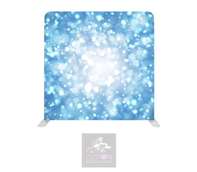 Blue Bokeh Lycra Pillowcase Backdrop Cover (DOUBLE SIDED)