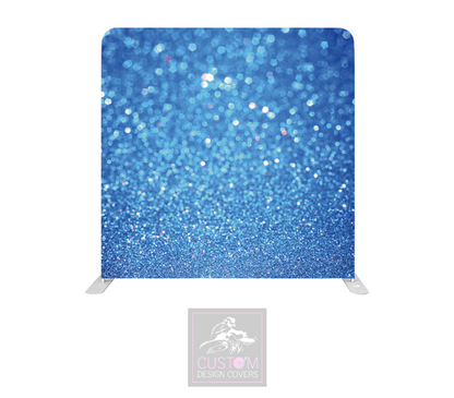 Blue Bokeh Lycra Pillowcase Backdrop Cover